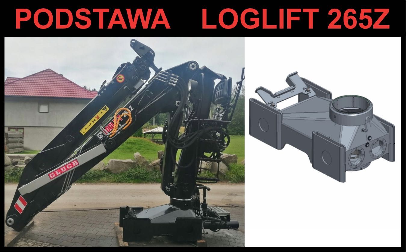 Nowa podstawa, spód do żurawia HIAB Loglift 265Z / 309100 (dźwig, Hds)