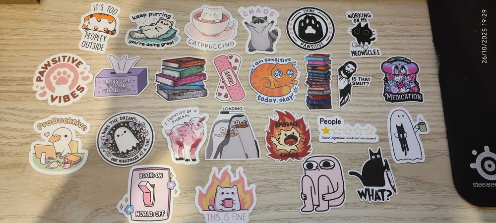 Stickers de Gato Sarcásticos – Conjunto de 25 | Papelaria Criativa