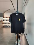 Футболка AMI Paris Ami de Coeur Lurex T-Shirt Black