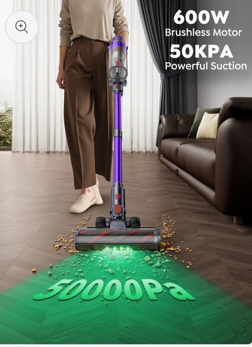 Мошний Акумуляторний пылесос 600wt SMOTURE VAC02 50,000 сила всмоктува