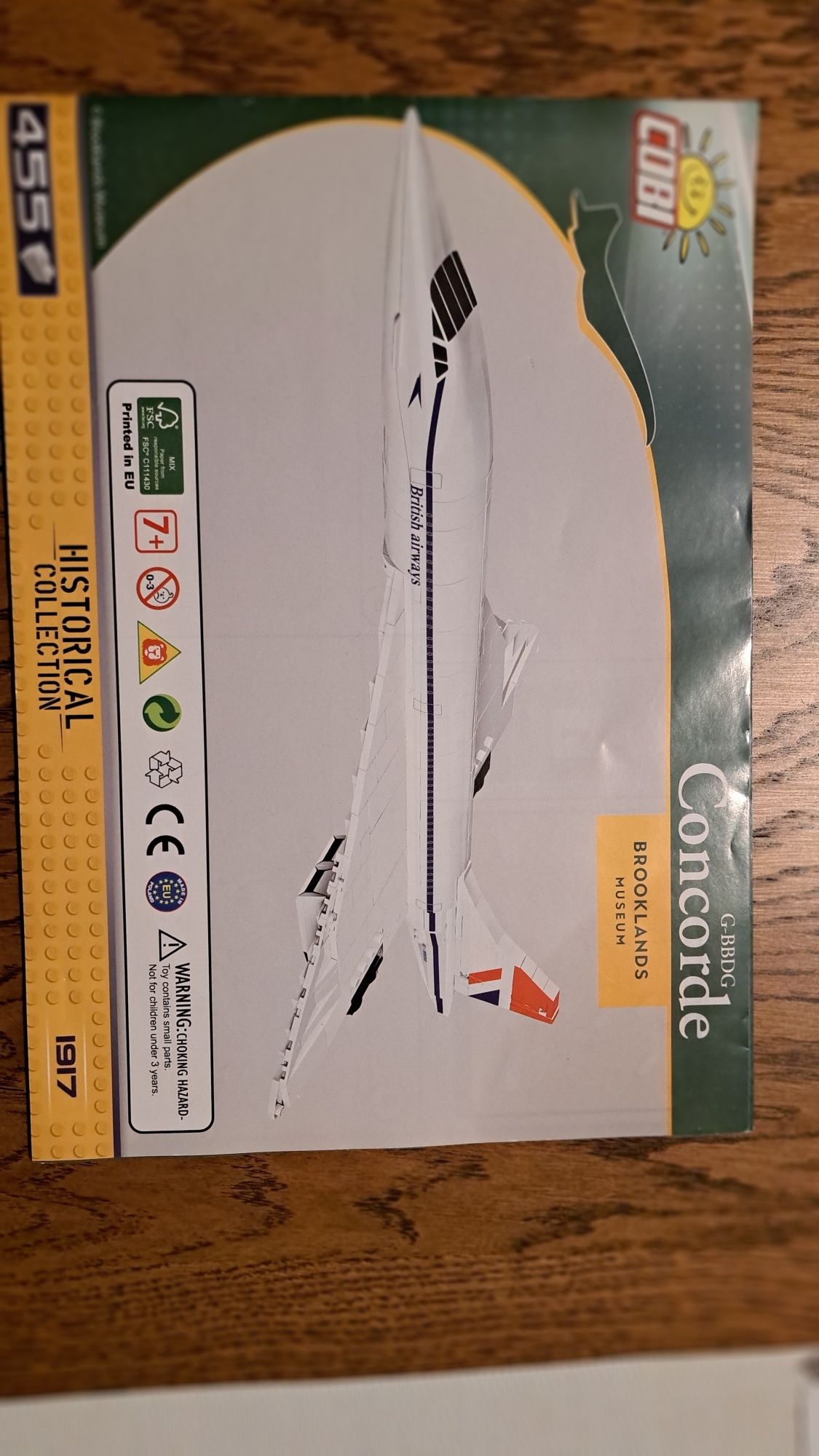 Klocki samolot Concorde w malowaniu British airways