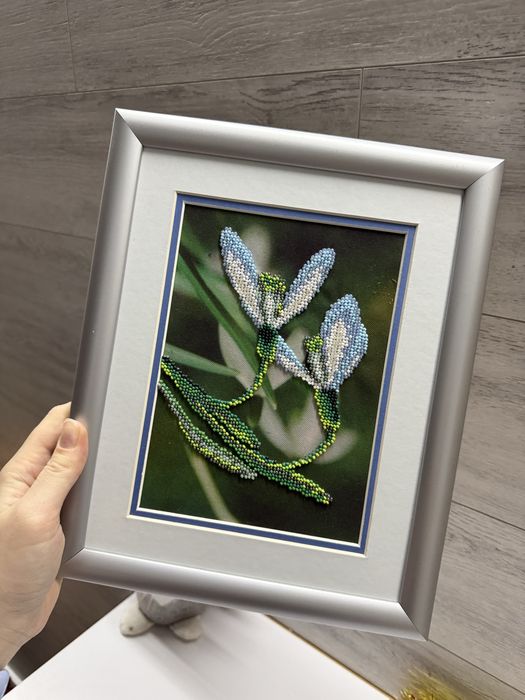 Картина бисером ручная работа рамка