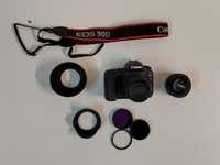 Máquina Fotográfica Canon 90D c/ lentes e kit de filtros