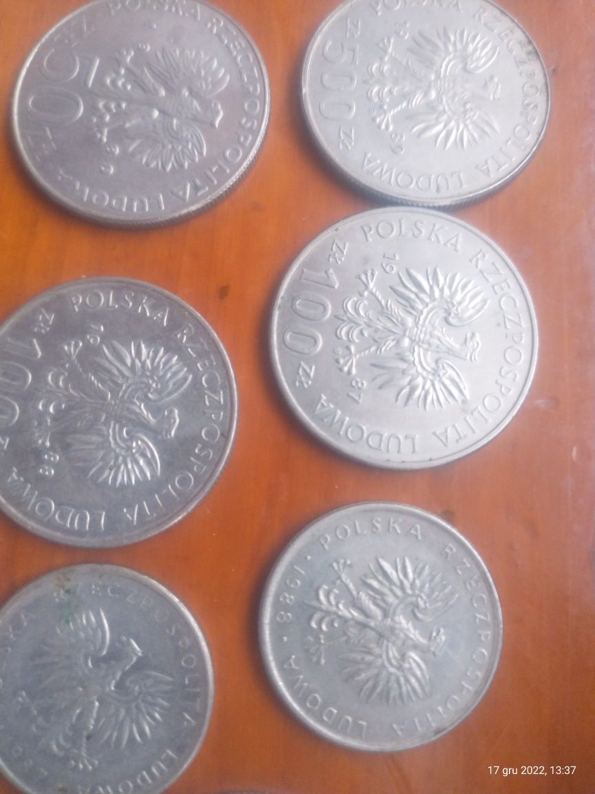 Stare monety 500,100.10;1