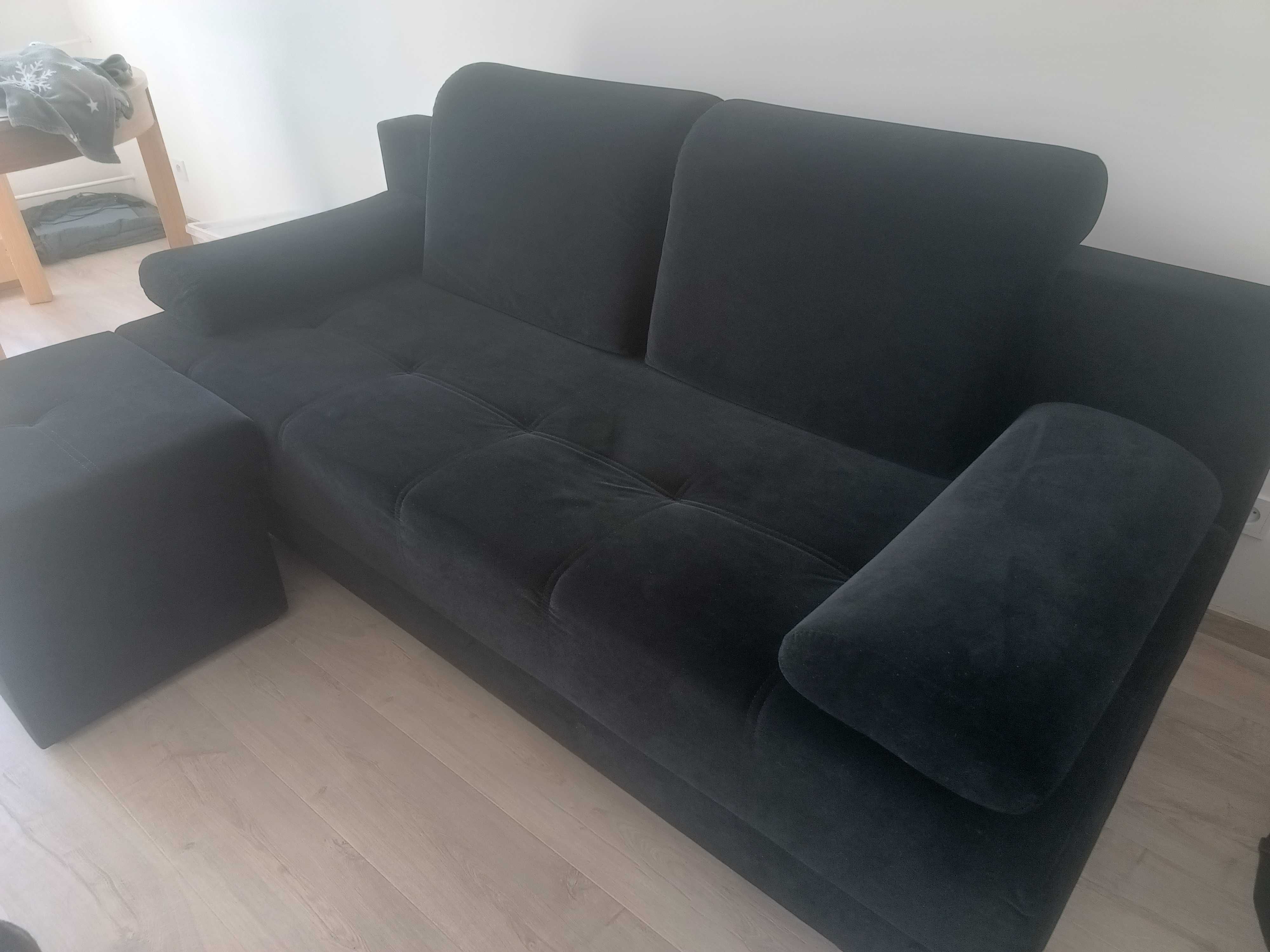 Wersalka sofa z dostawką