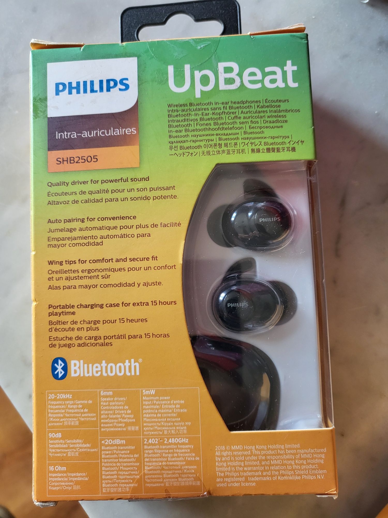 Słuchawki PHILIPS intra auriculaires SHB2505