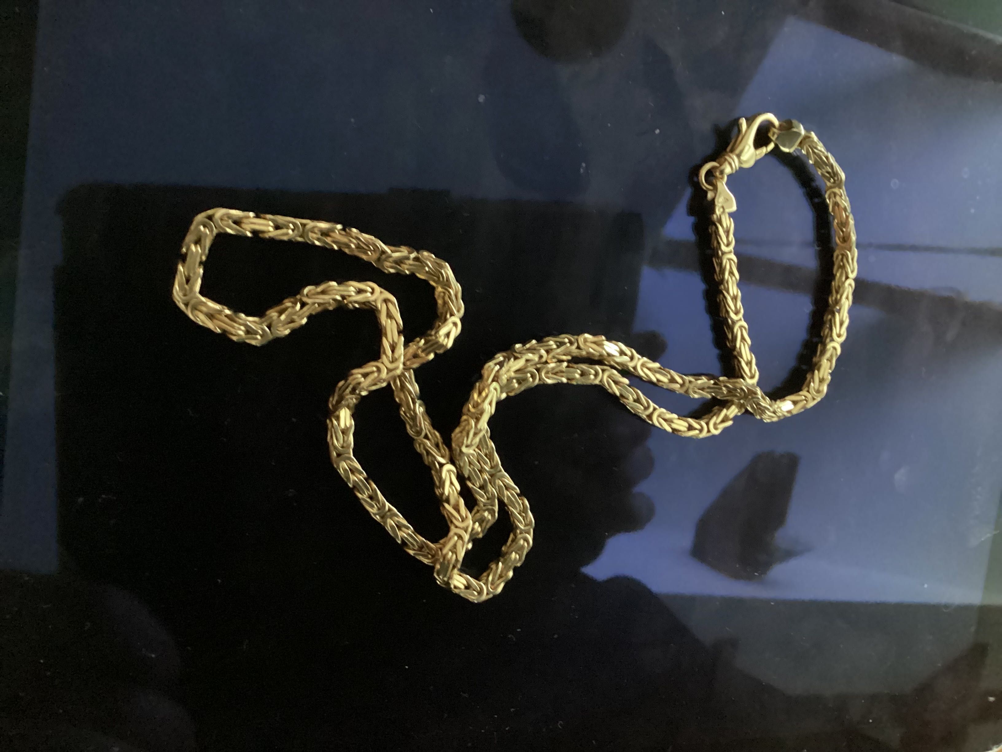 Złoty łańcuszek splot Królewski 200 zł za gram-waga 43 g/długość 55 cm