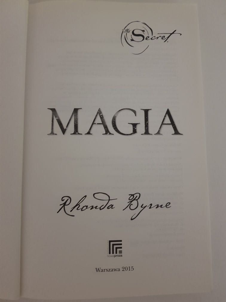 Książka Secret  "MAGIA" Byrne Rhonda