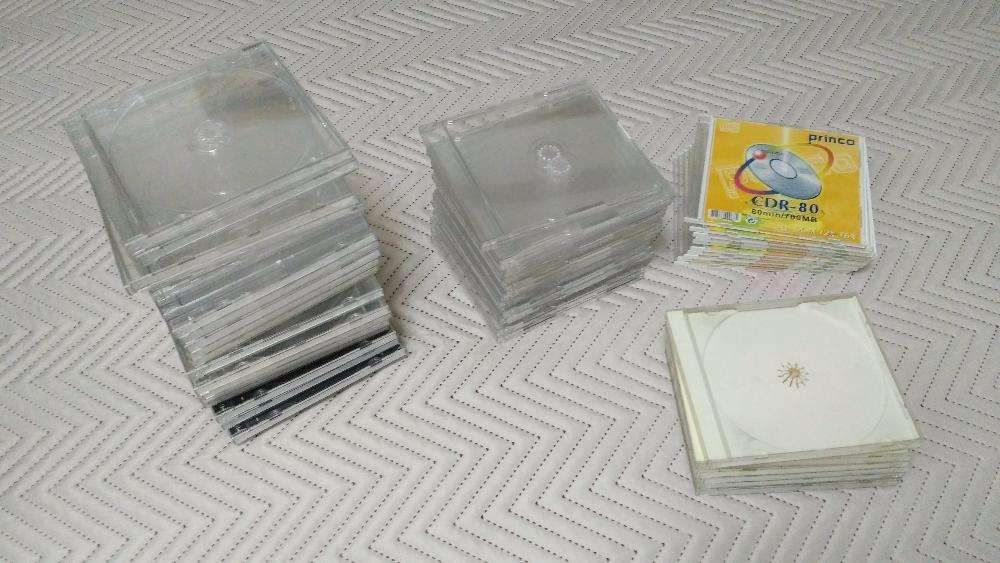 80 Caixas Singulares ou 16 Bobines para CD's ou DVD's