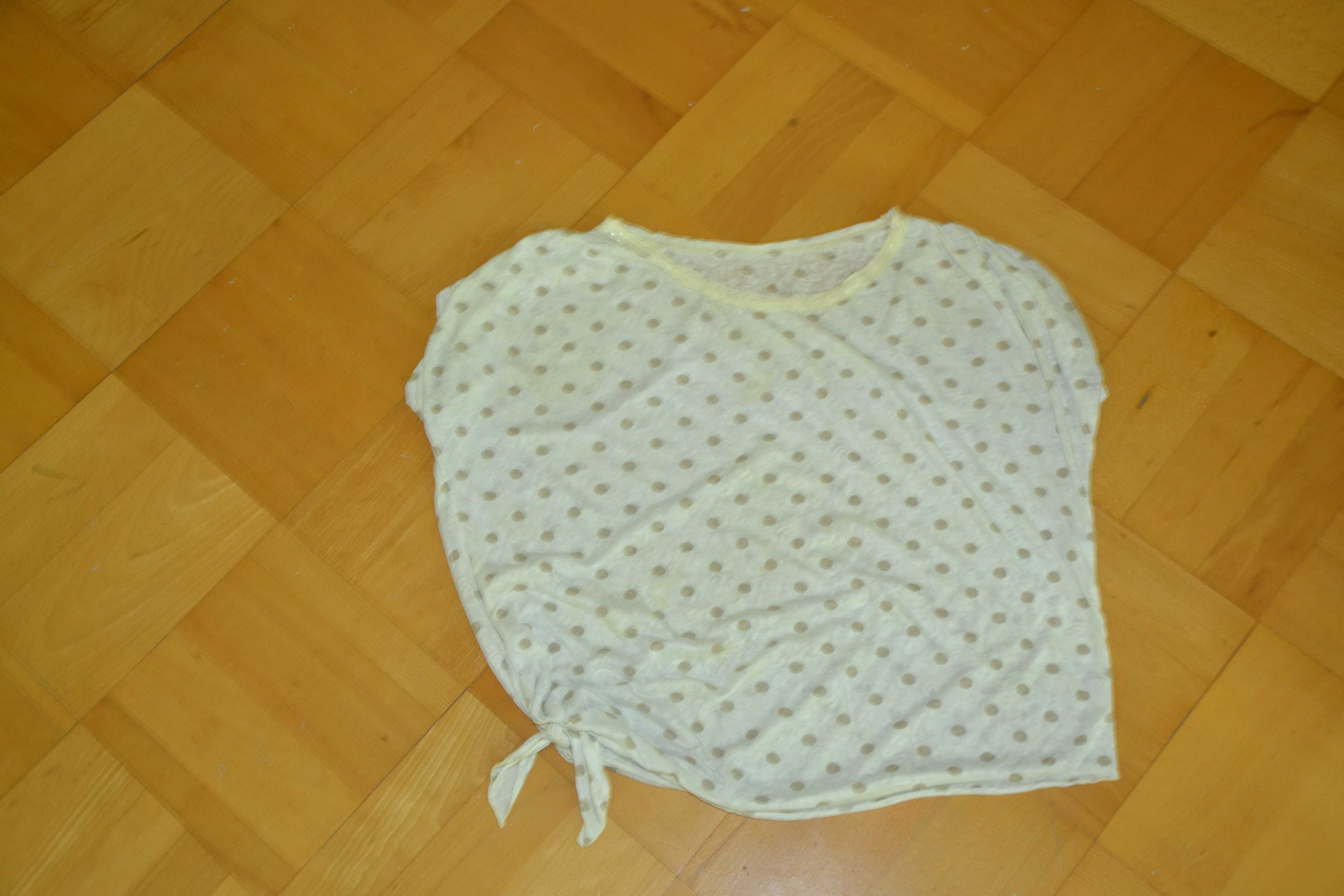 Wygodna lekka bluzeczka w grochy L/XL