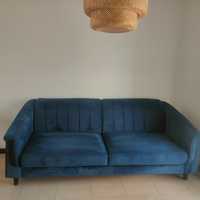 Sofa rozkładana DAKAR NEW granatowa welurowa