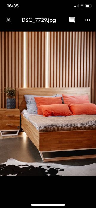 Łóżko Dębowe w stylu Industrialnym LOFT