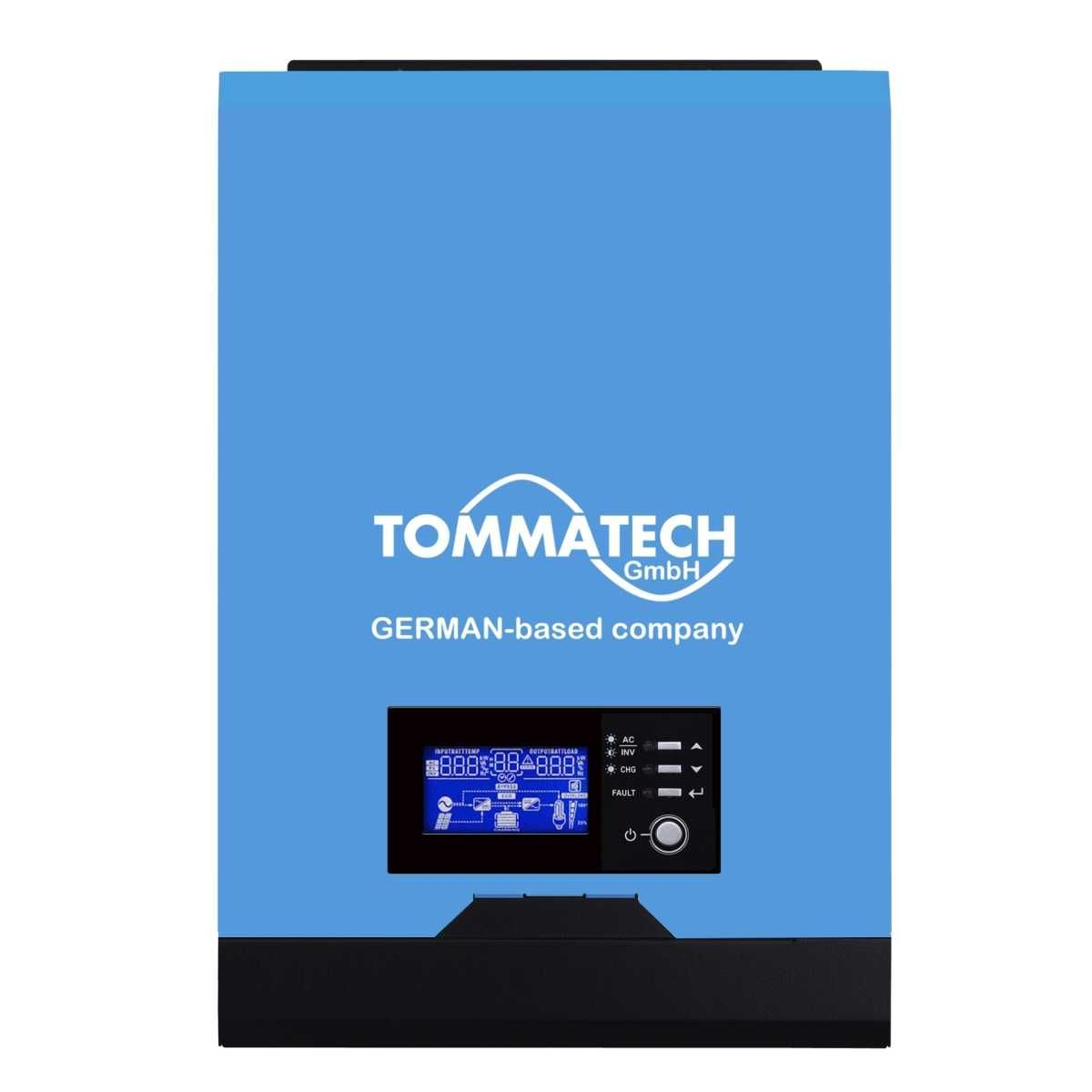 Інвертор TommaTech 12V MPPT 1 кВт чиста синусоїда +вмонтована зарядка