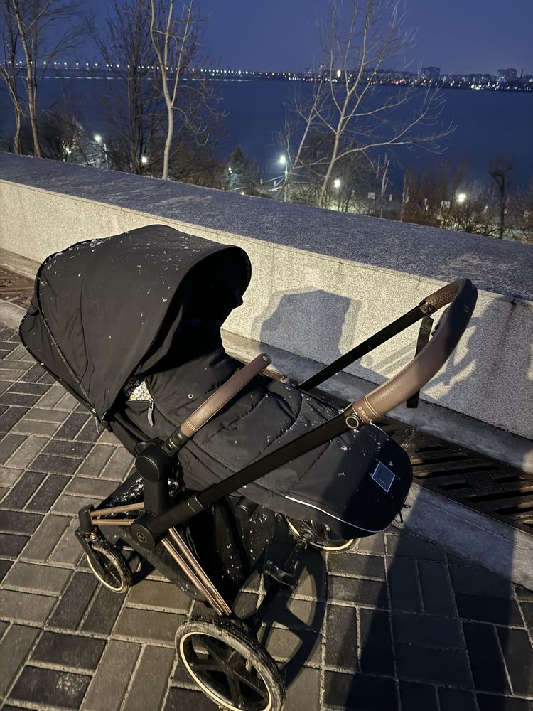Візочок Cybex Priam 2 в 1 2022 Rose Gold люлька прогулянка