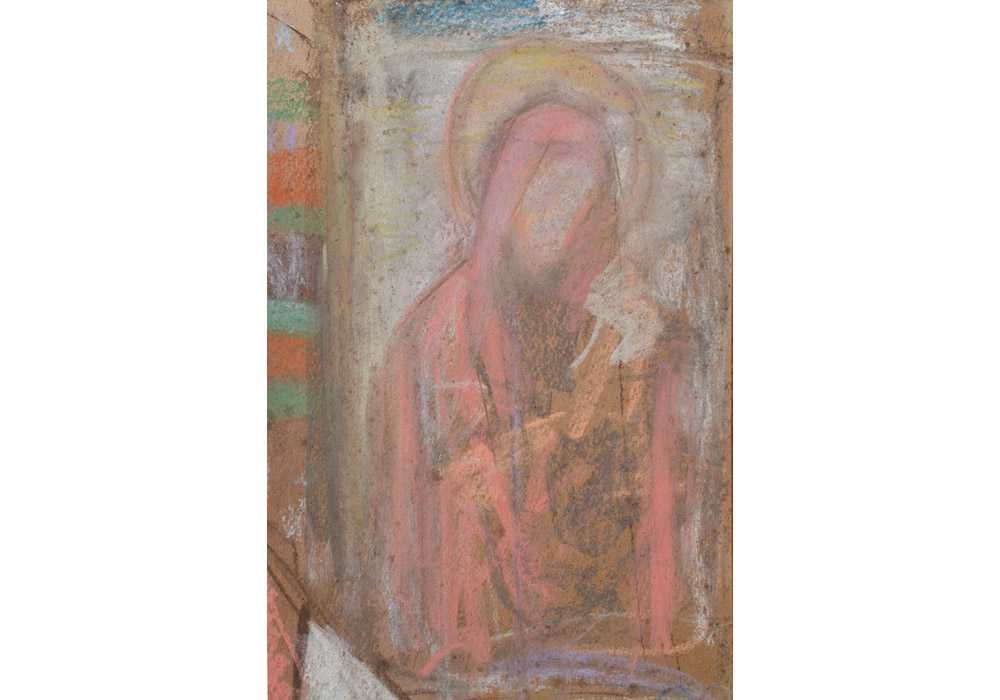Довгалевская Вера (1908-1999) Портрет Холопцева с Икона 1967. 58*67 см