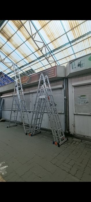 ХІТ СЕЗОНА!!!Драбина трансформер алюмінієва,трьохсекційна лестница
