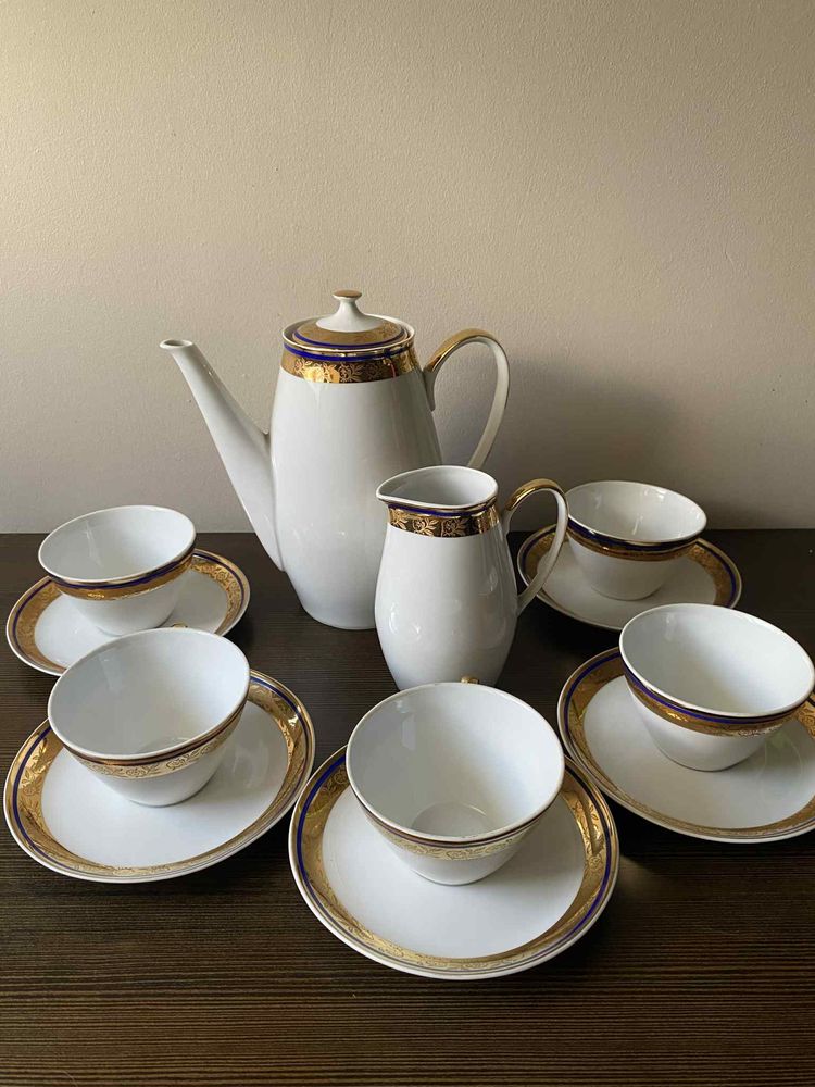 Serwis kawowy MZ Czechosłowacja porcelana dla 5 osób