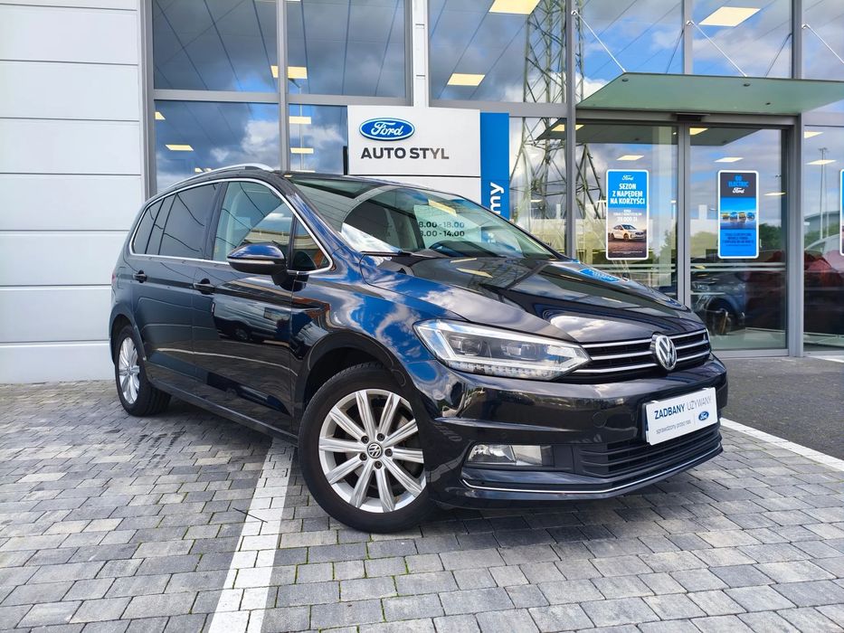 Volkswagen Touran 2.0 150KM Highline Salon PL Serwis ASO Klima Alu Skóra Led PDC Nawi