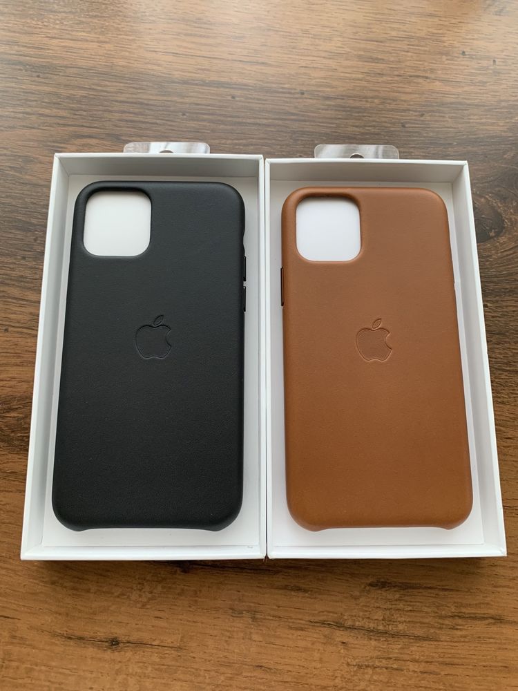 Оригинальный кожаный чехол Apple Leather Case iPhone 11 Pro Max