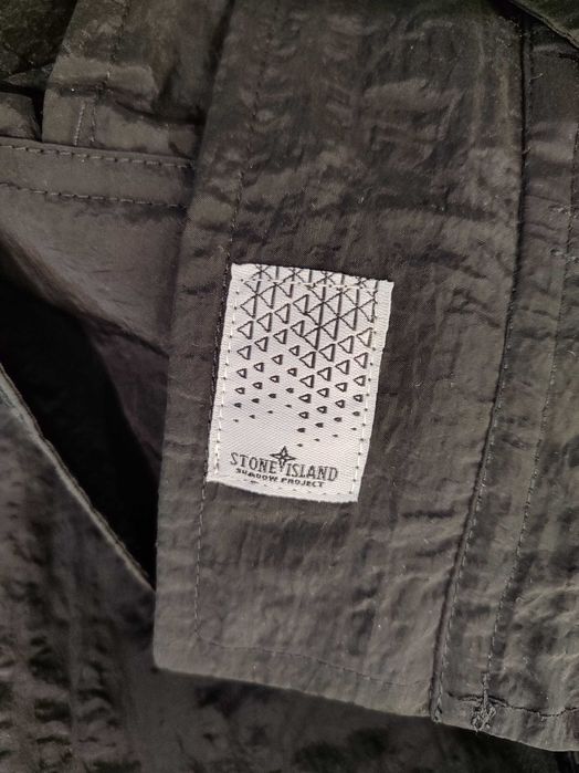 Парка STONE ISLAND 40426 Short Parka Nylon Metal Waffle Print Black