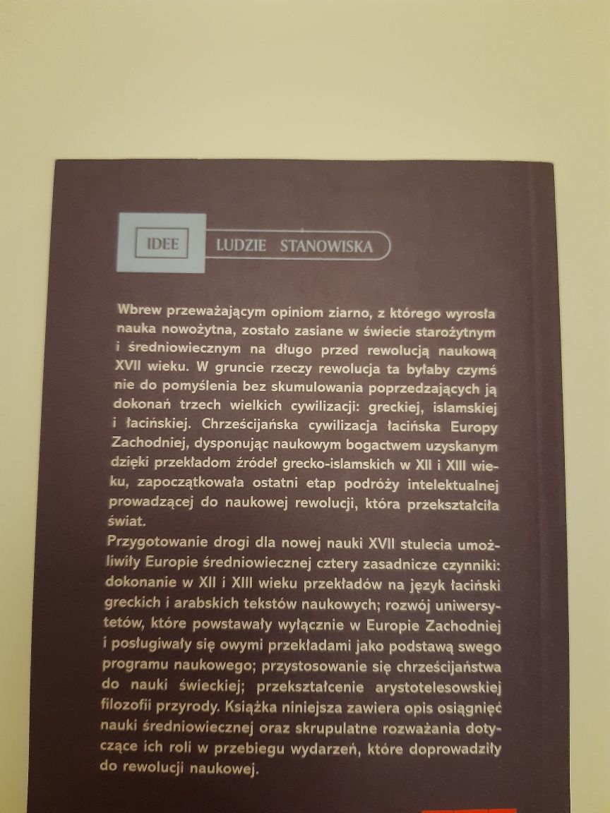 Średniowieczne podstawy nauki nowożytnej. Edward Grant