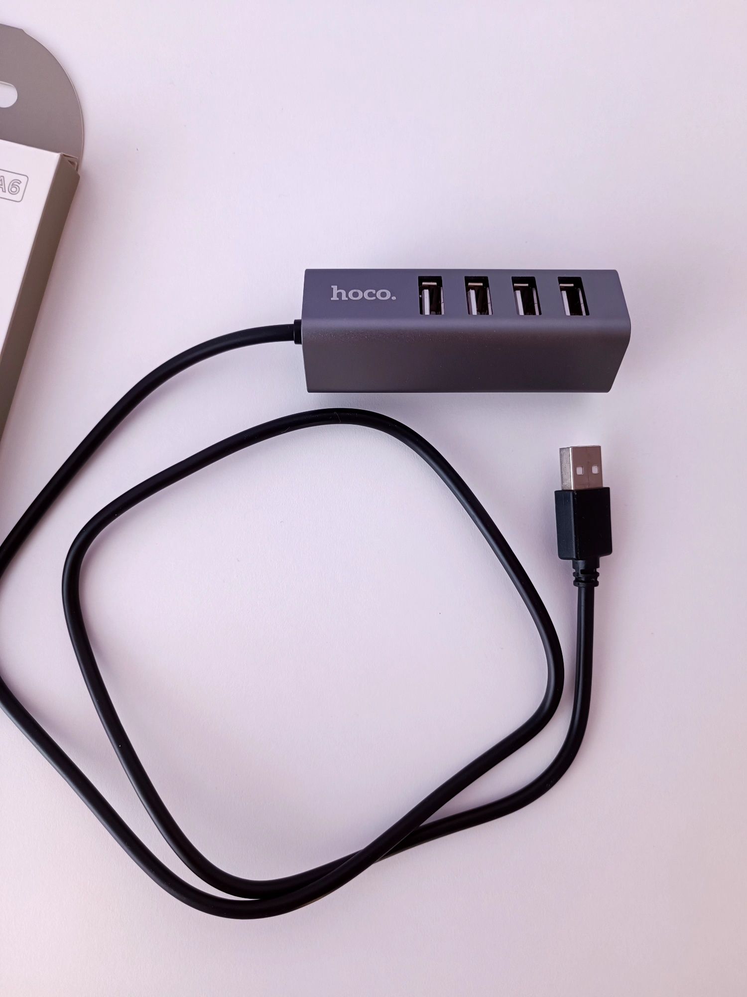 Перехідник HOCO UA6 USB на Type-C, USB Хаб Hoco HB1