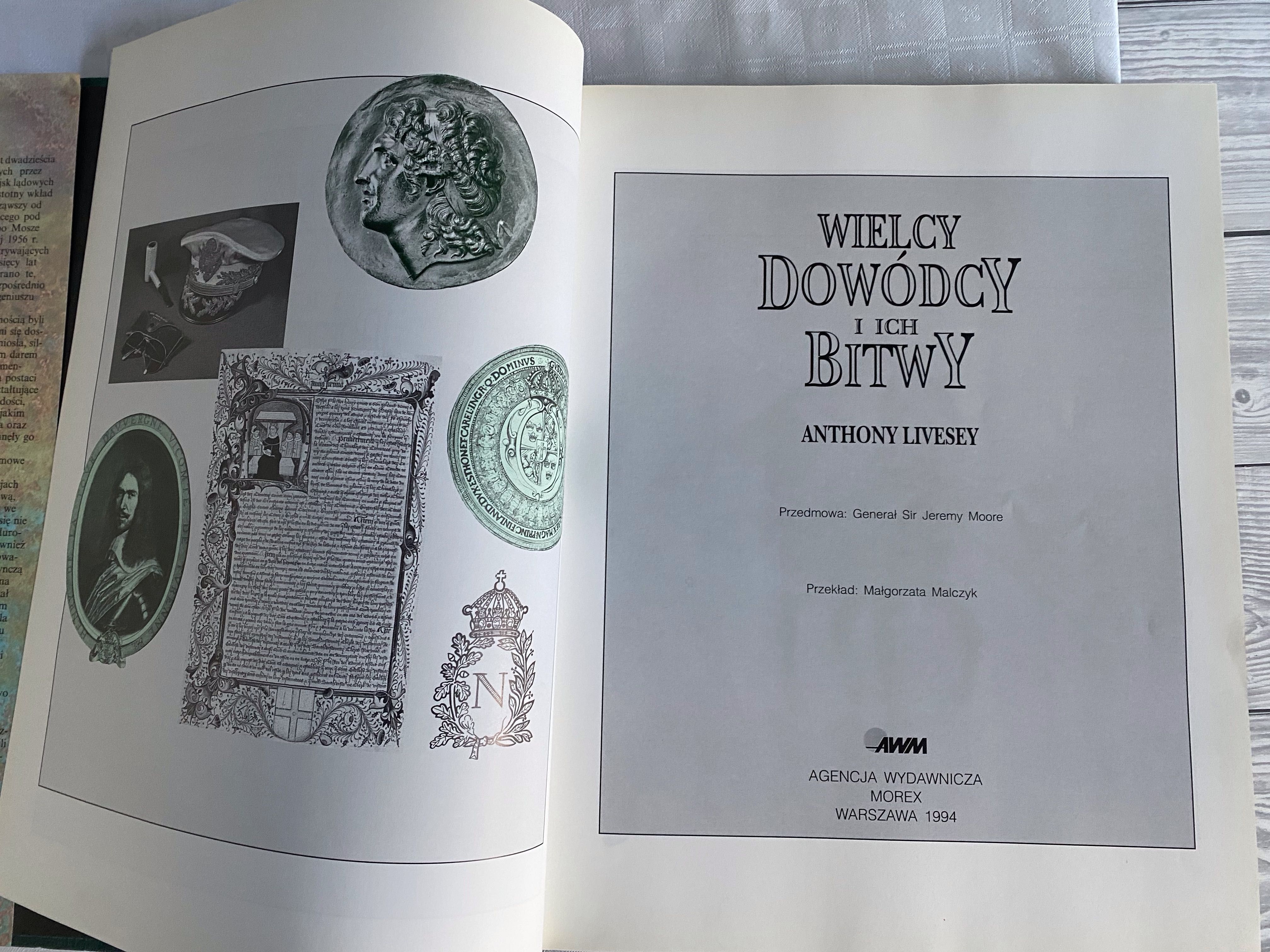Wielcy dowódcy i ich bitwy Anthony Livesey album stan bdb historia