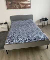 Łóżko Ikea 140x200 tapicerowane, stelaż, materac GRATIS, dostawa