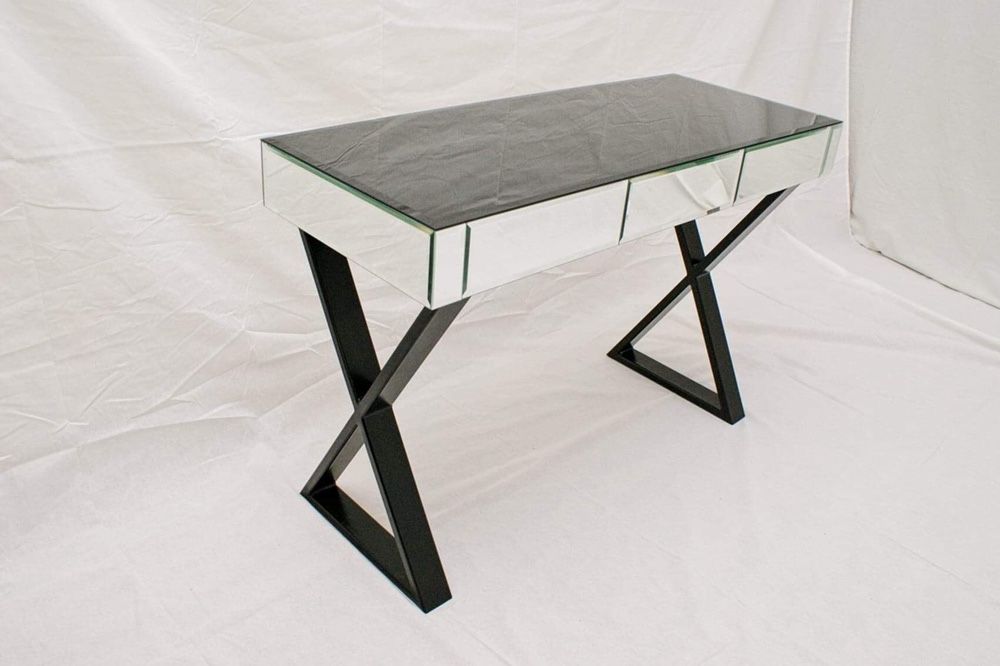 Toaletka szkalna, toaletka z lustra, czarna, biala glamour, OKAZJA!!!