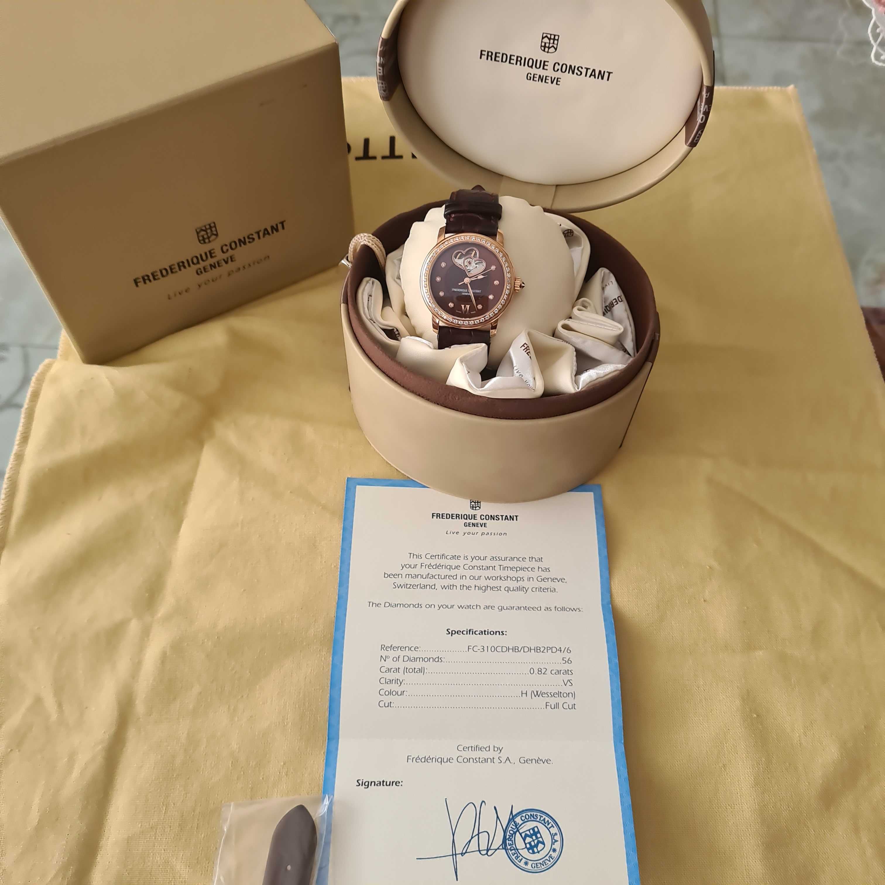 Szwajcarski luksusowy zegarek Frederique Constant Damski automatyczny