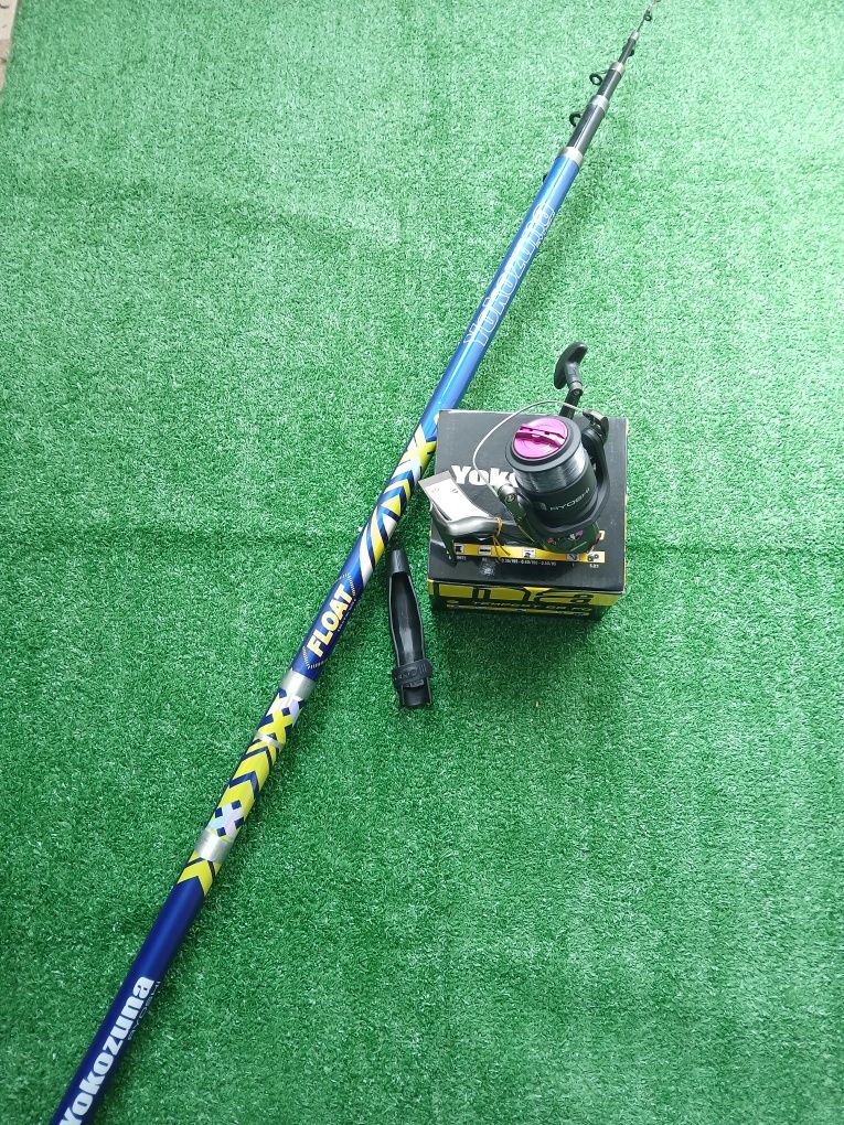 Cana pesca bóia com carreto