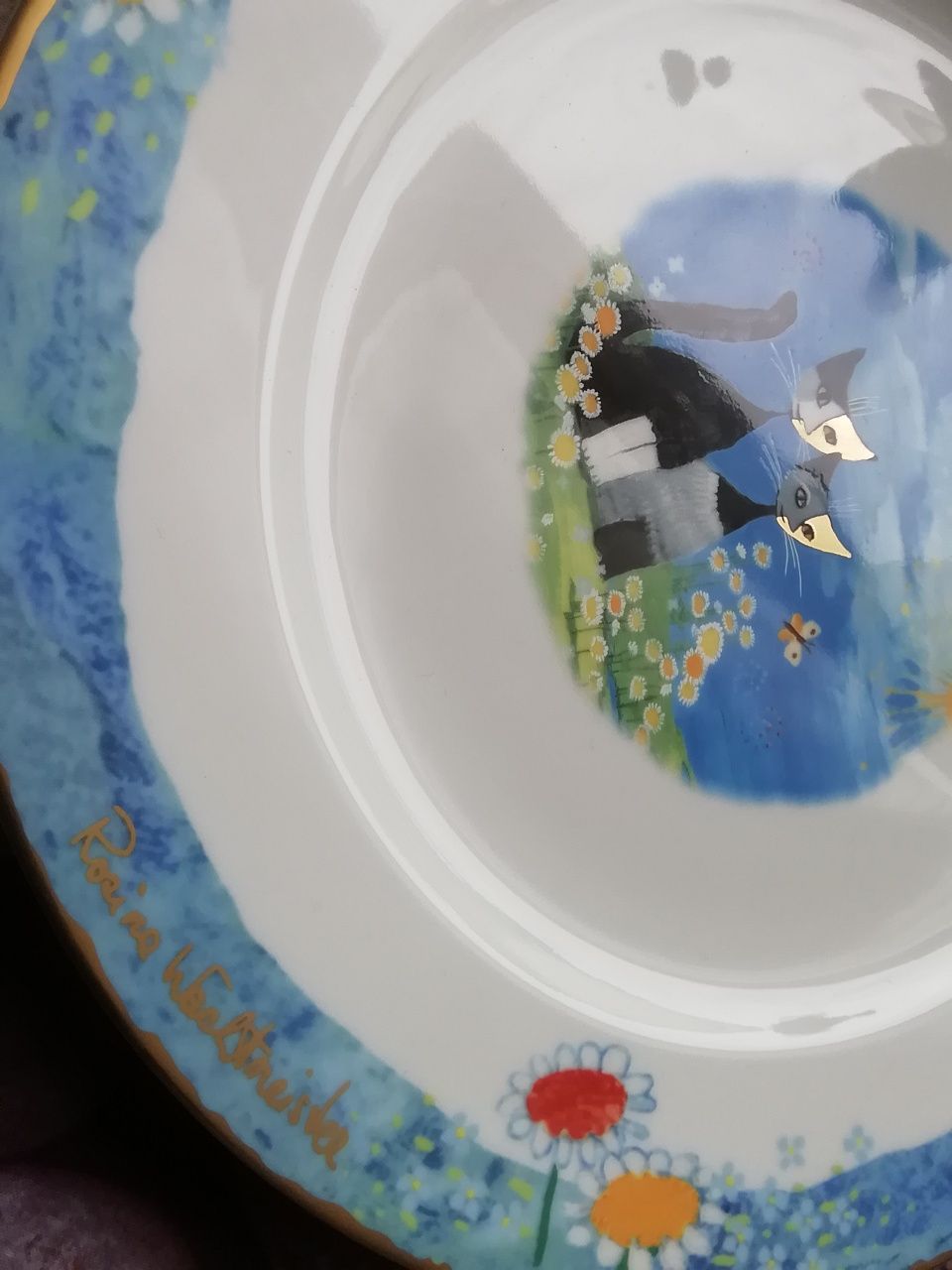 Talerze Goebel piękna porcelana 27" jak nowe