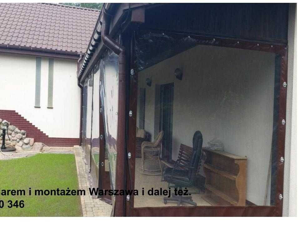 Plandeka na zadaszenie tarasu, przezroczyste plandeki na zamówienie.