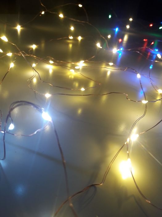 Lampki świąteczne 5 metrów 50 LED / USB do wyboru 3 kolory