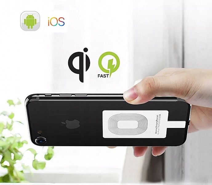 Indukcyjny Adapter Qi Lightning Usb-c micro Usb B