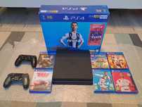 Konsola Ps4 slim + gry i orginalne pudełko