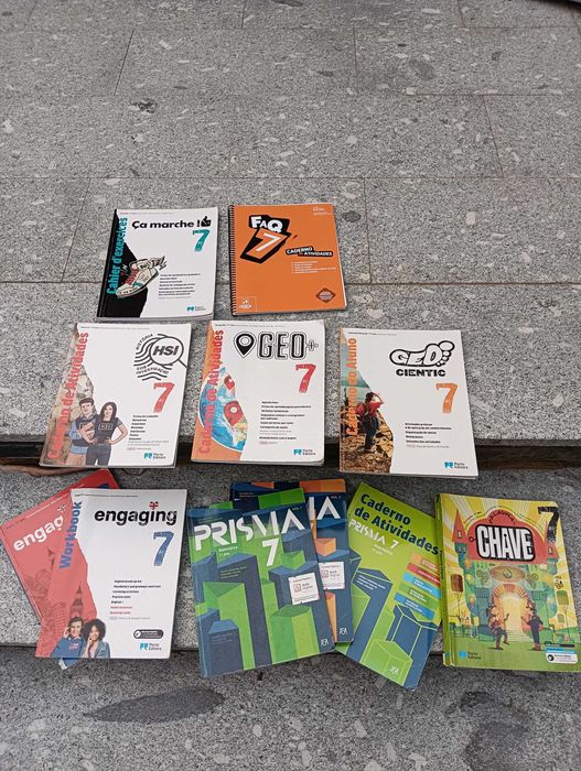 Cadernos de atividades e alguns manuais 8°/7°/6°/5°