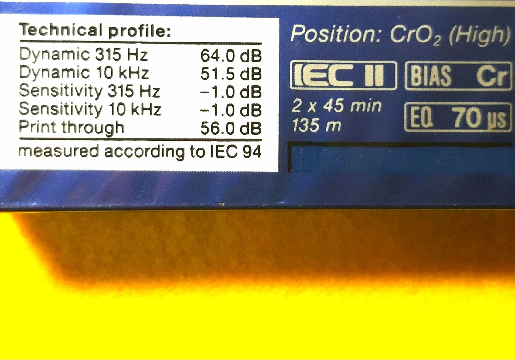 BASF Chrome Extra II 90 (Kaseta, 1989, FOLIA)
