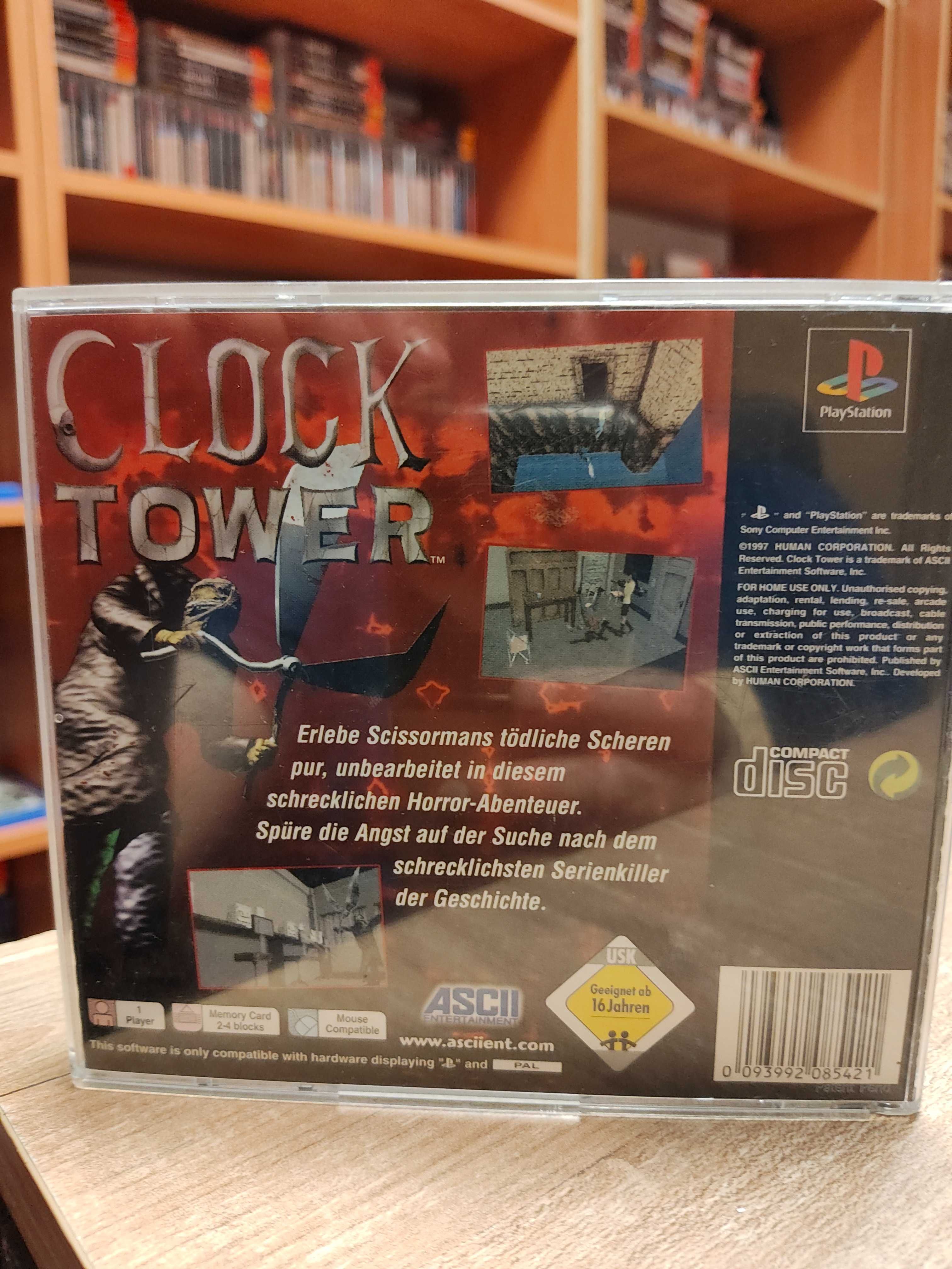 Clock Tower PlayStation 1 (PSX) UNIKAT SklepRetroWWA Wysyłka Wymiana