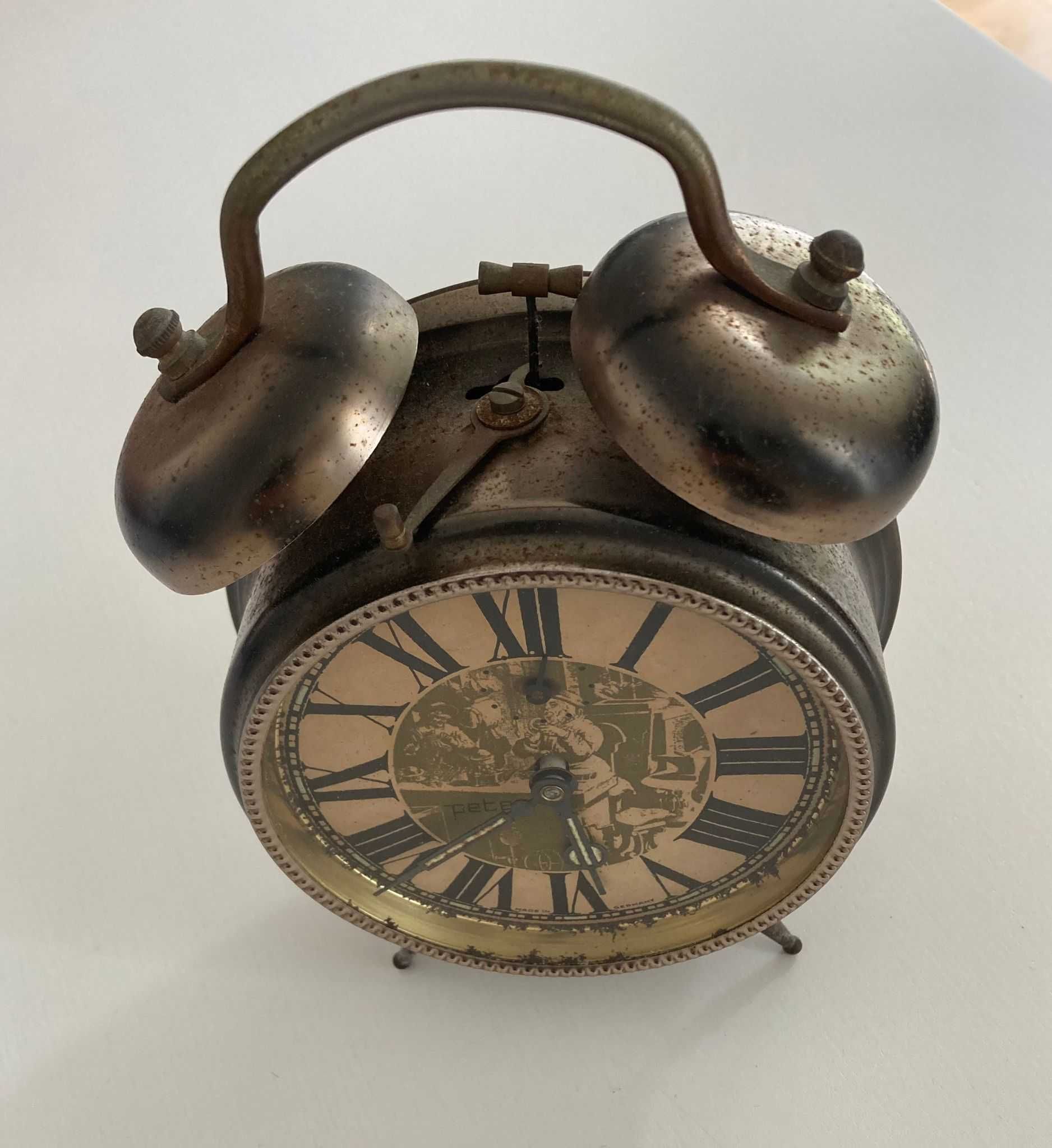 Relógio Despertador Vintage Marca Peter (Made in Germany)