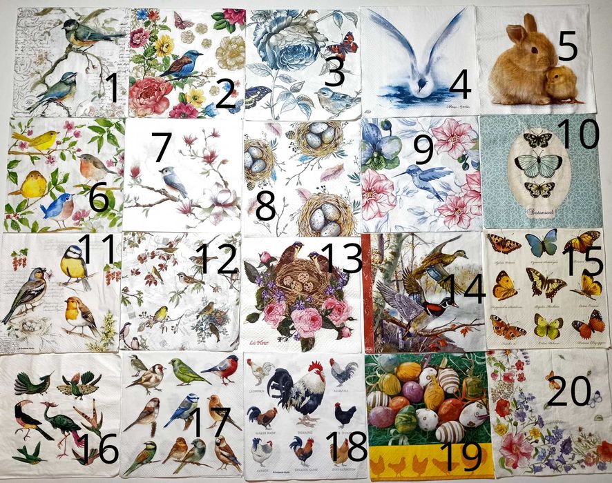 Serwetki do Decoupage Kwiaty