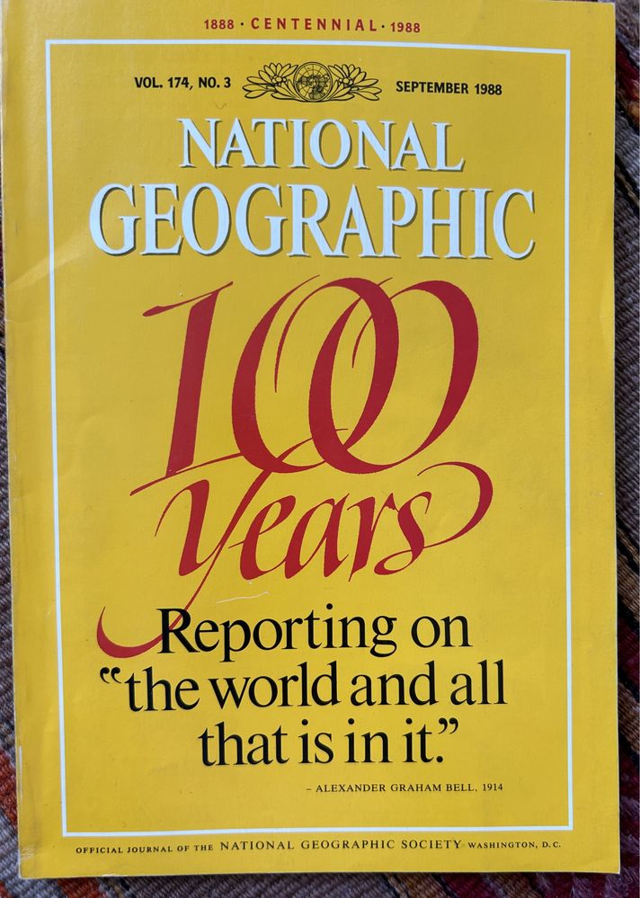 National Geographic 100 years 1988