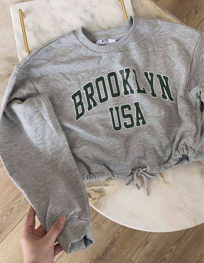 Спортивний костюм, Tracksuit Bershka Cropped Sweatshirt and Joggers