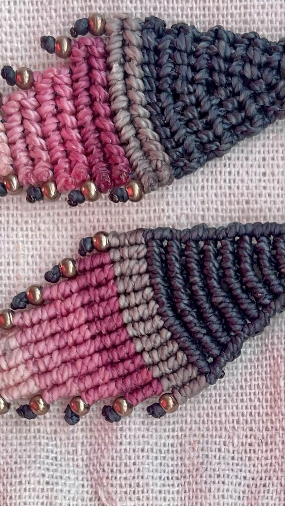Brincos em Macramé