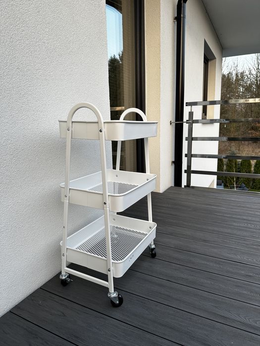 Regał na kółkach Metalowy Mobilny Wózek Organizer Praktyczny OKAZJA