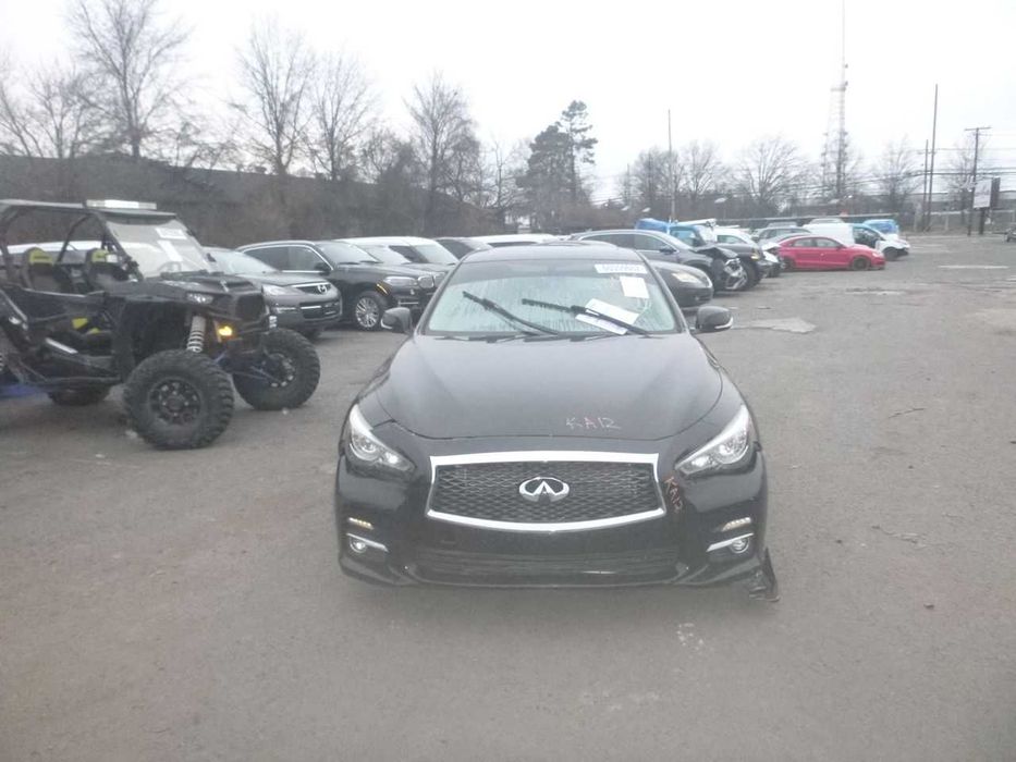 Бампер Infiniti Q50 разборка бу запчасти шрот Инфинити Кью50 США
