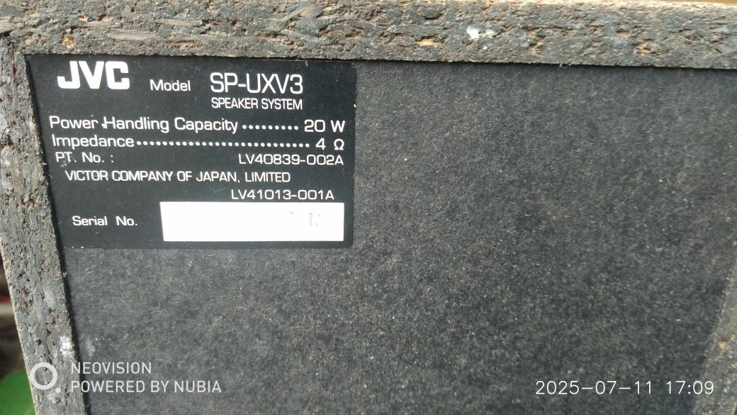 Wieża JVC ux-v3 z kolumnami
