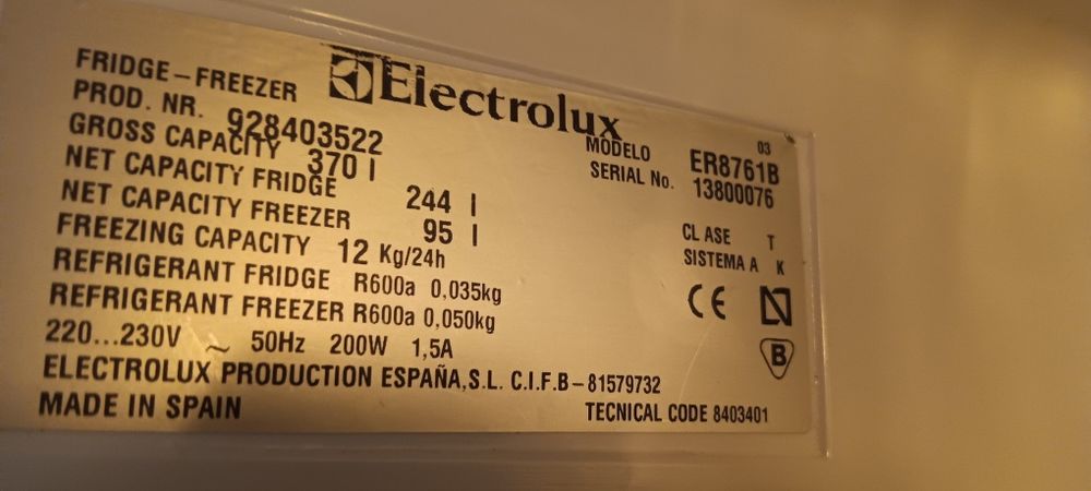Lodówka Elektrolux