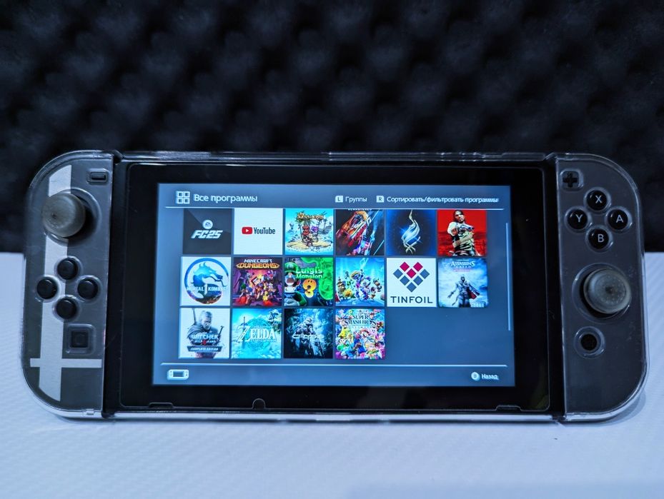 Nintendo switch повний комплект, багато ігор+sd 256