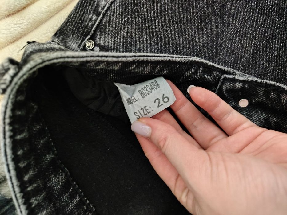 Черные клеш штаны на флисе